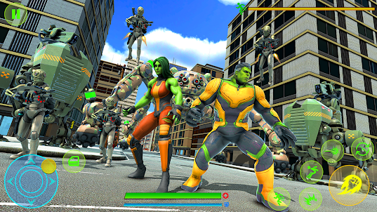 Green Muscle Hero Fight Game