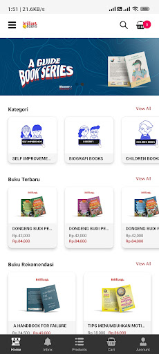Android application Brilliantbooks screenshort