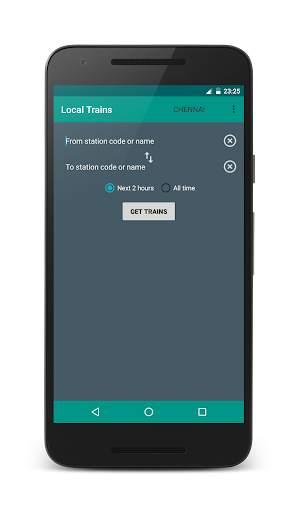 Android application Local Train Time Table screenshort