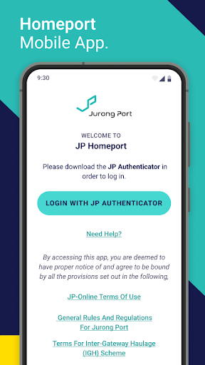 Android application JP Homeport screenshort