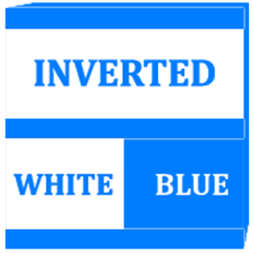 Inverted White Blue Icon Pack logo