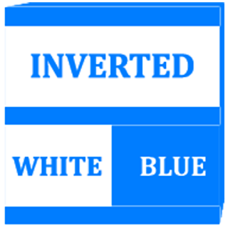 Inverted White Blue Icon Pack apk