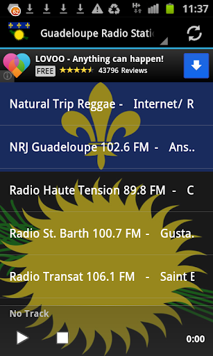 Android application Guadeloupe Radio Stations screenshort