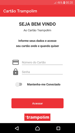 Android application Cartão Trampolim screenshort
