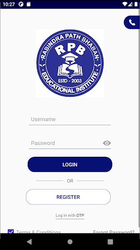Android application RPB ACADEMY screenshort