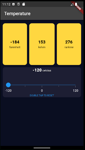 Temperature Converter Screen 2