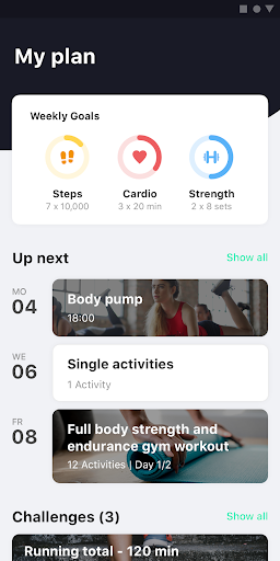 Android application Adri González Trainer App screenshort