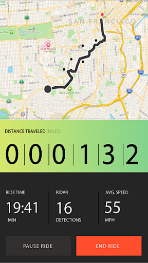 Android application Ridar Systems screenshort