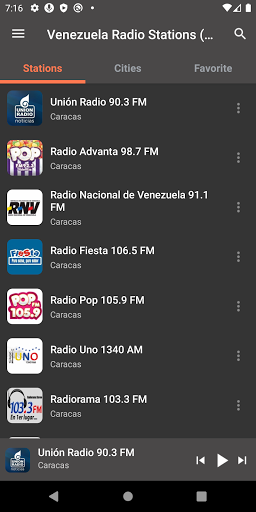 Android application Venezuela Radio Stations AM/FM screenshort