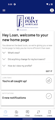Android application Old Point Mortgage screenshort