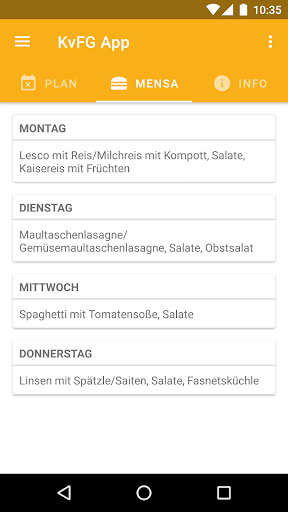 KvFG App Screen 2