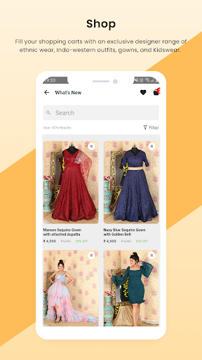 Rajkumari Fashion Shopping App Screen 2