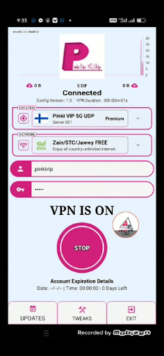 PINKI VIP 5G UDP VPN