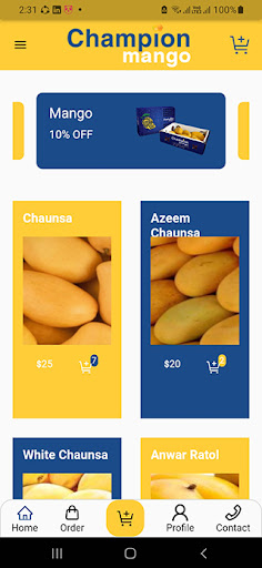 Android application Champion Mango screenshort