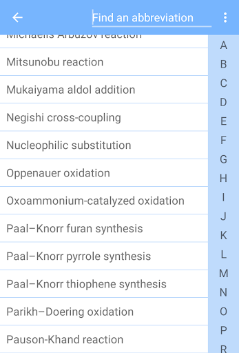 Organic Reactions