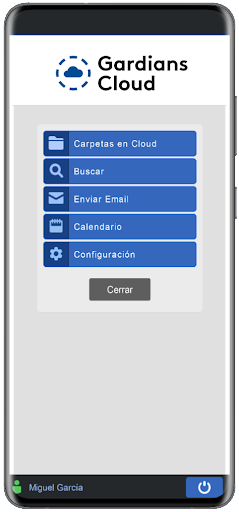 Android application Gardians Cloud screenshort