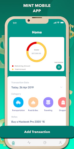 Budget app & Bill organizer Screen 2