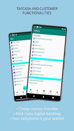 Android application Tafuta Technology, TafCash screenshort
