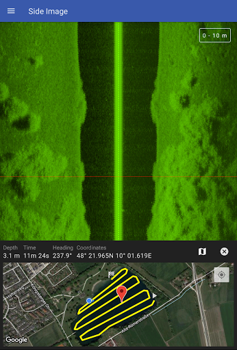 Android application SoVi Sonar Viewer screenshort