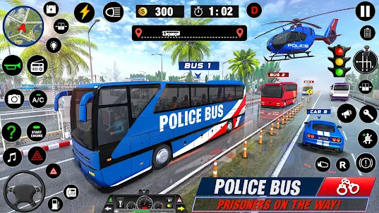 Game Bus Simulator Bus Polisi