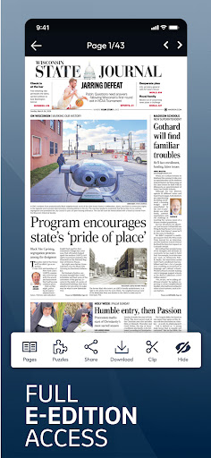 Wisconsin State Journal Screen 3