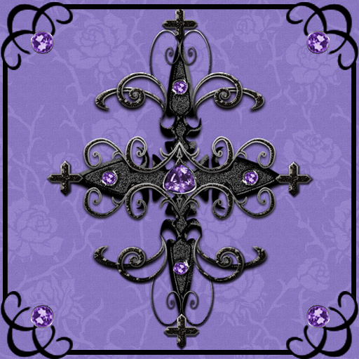 Purple Gothic Cross theme 1.1 Icon