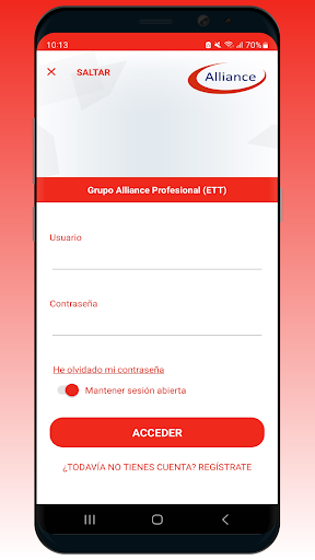 Android application Grupo Alliance Profesional ETT screenshort
