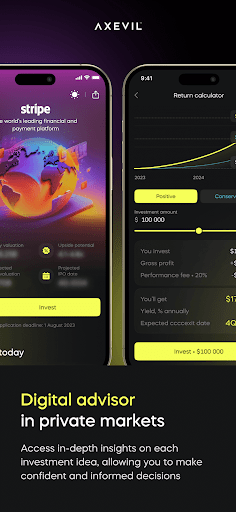 Screenshot of Axevil — venture investments