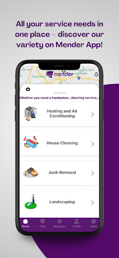 Mender App Screen 2