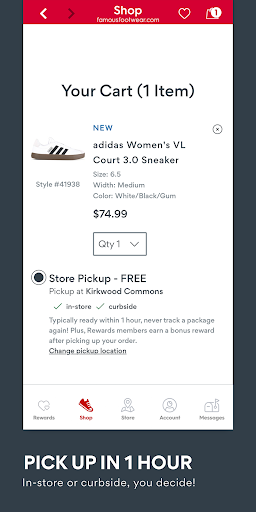 Screenshot of Famous Footwear - Shop Shoes