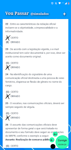 PRF - Vou Passar simulados Screen 2