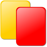 red yellow card icon