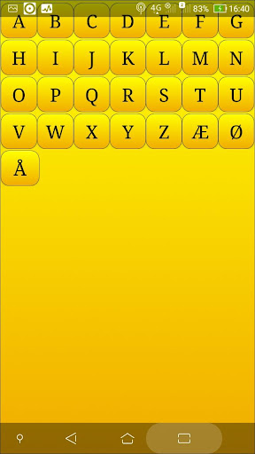 Danish alphabet for old people Screen 2