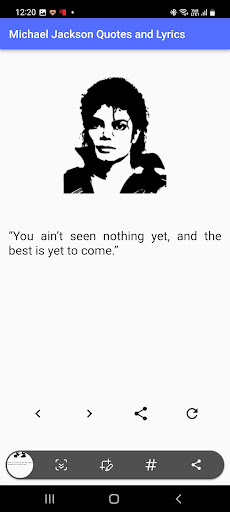 Michael Jackson Quotes, Lyrics Screen 2
