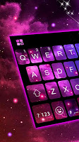 screenshot of Galaxy 3d Hologram Keyboard Theme