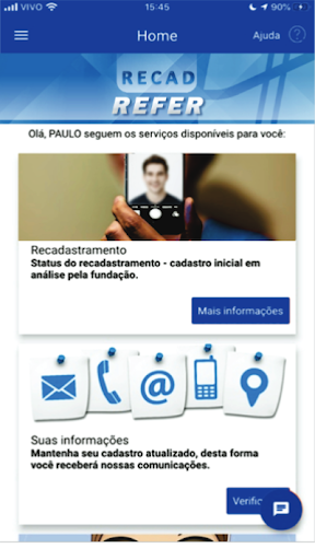 RECAD REFER – Prova de Vida Screen 2
