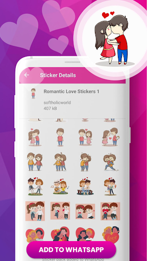 Love Stickers : WAStickers Screen 3