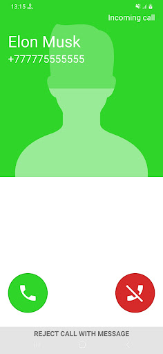 Android application Fake Call 2023 screenshort