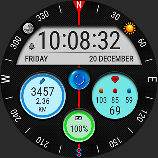 Futorum H18 Compass watch face logo