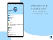 screenshot of Today: International Days 2025