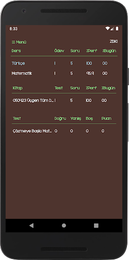 Öğrenci Çalışma Takip Programı Screen 3