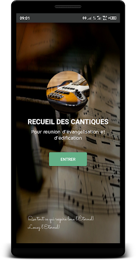 Android application Recueil des Cantiques screenshort