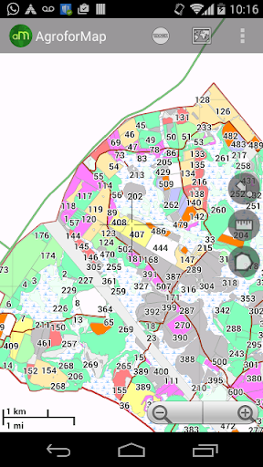 Android application AgroforMap screenshort