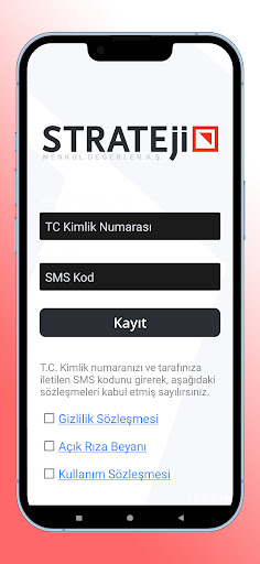 Android application Strateji Görüntülü Hesap Açma screenshort