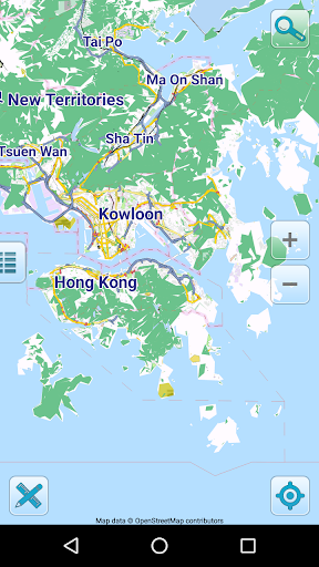 Android application Map of Hong Kong offline screenshort