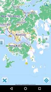 Map of Hong Kong offline