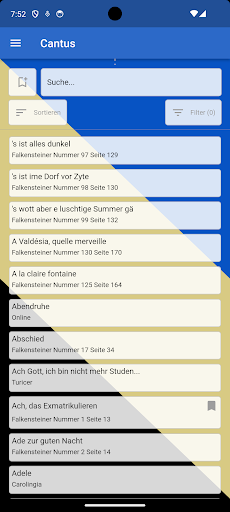 Android application Cantus screenshort