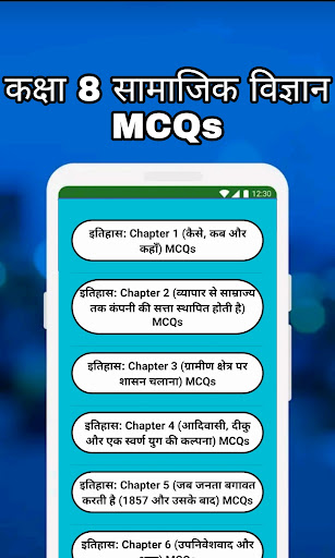 Screenshot of 8th Class SST Solution Hindi