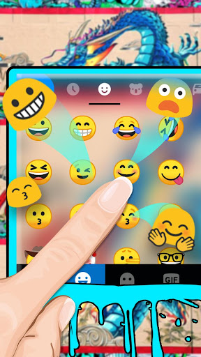 Dragon Graffiti Keyboard Theme Screen 3