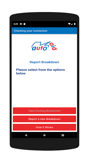 AutoAid Breakdown Screen 3